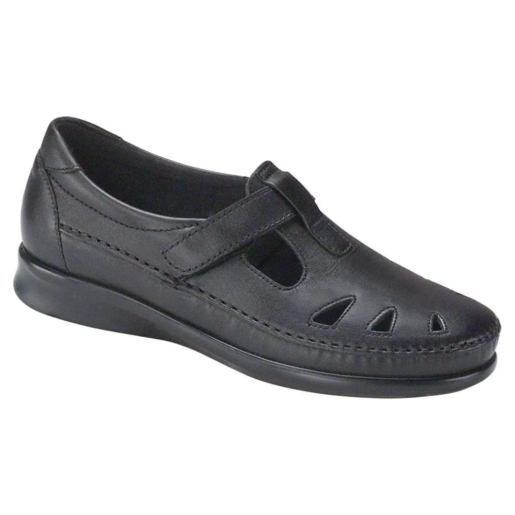 SAS Women's Roamer Slip On Loafer in Black Wide