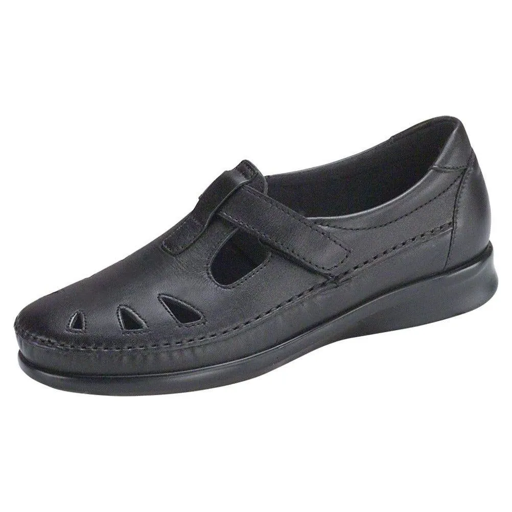 SAS Women's Roamer Slip On Loafer in Black Wide