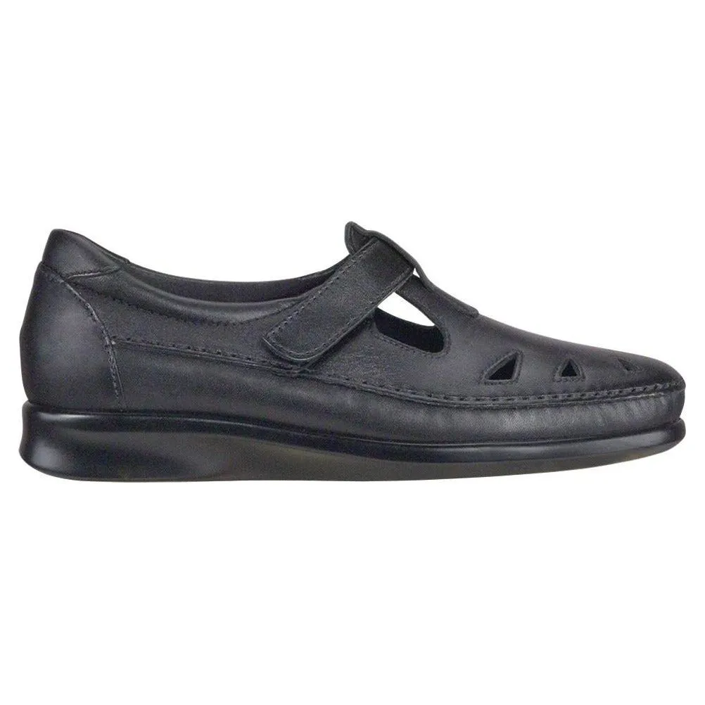 SAS Women's Roamer Slip On Loafer in Black Wide