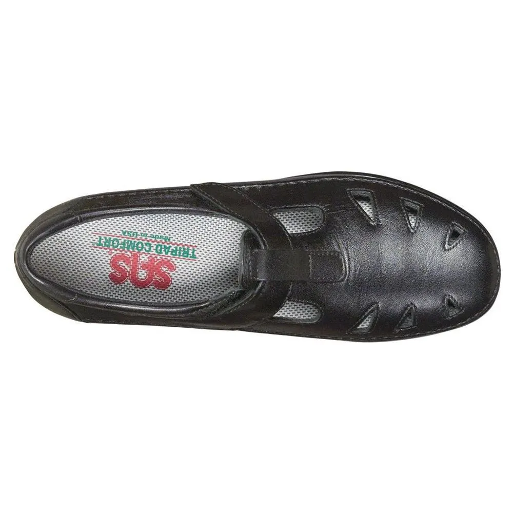 SAS Women's Roamer Slip On Loafer in Black Wide