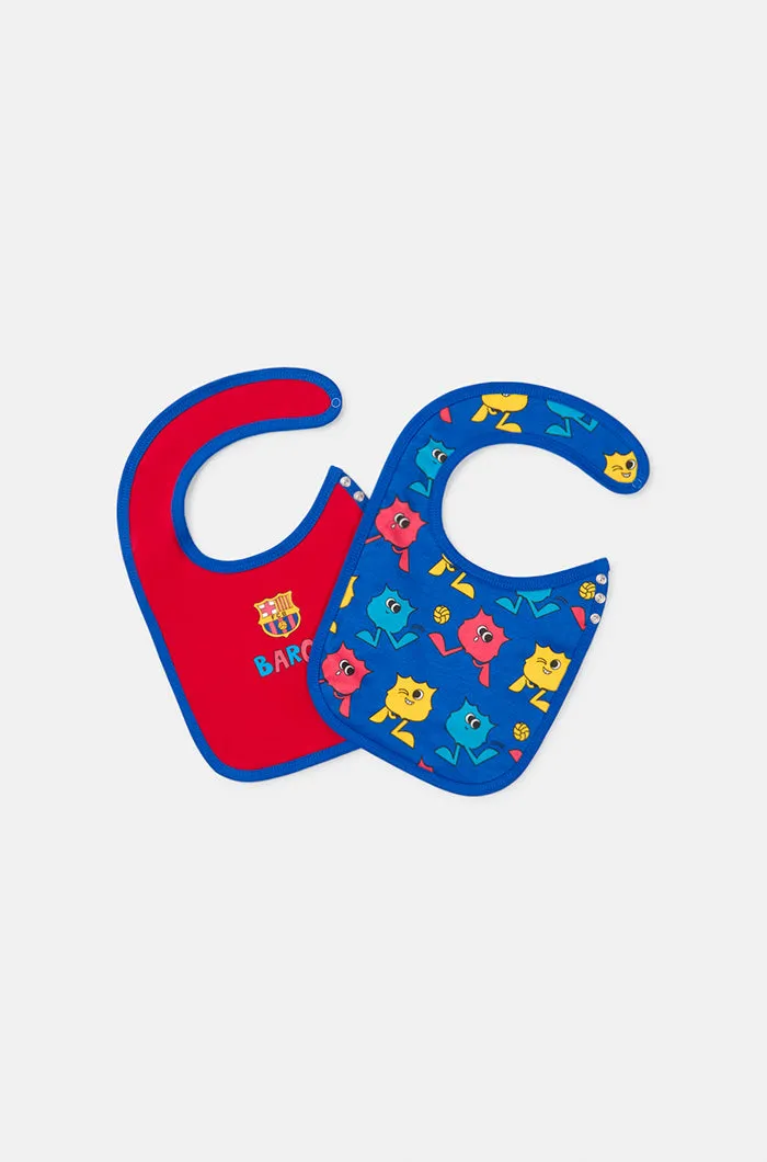 Set of two motifs Bara cotton bibs – Baby