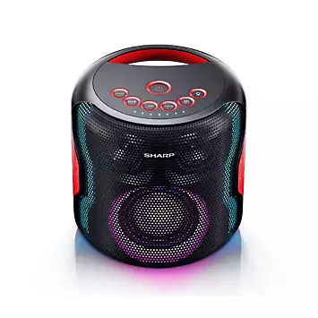 Sharp PS-919(BK) 130W Portable Party Speaker System with Bluetooth Music Streaming | Kaleidoscope