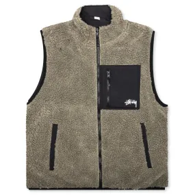 Sherpa Reversible Vest - Stone