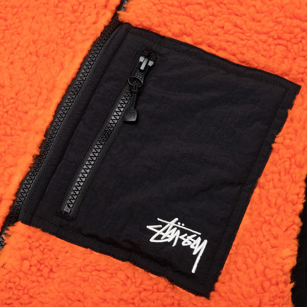 Sherpa Reversible Vest - Tangerine