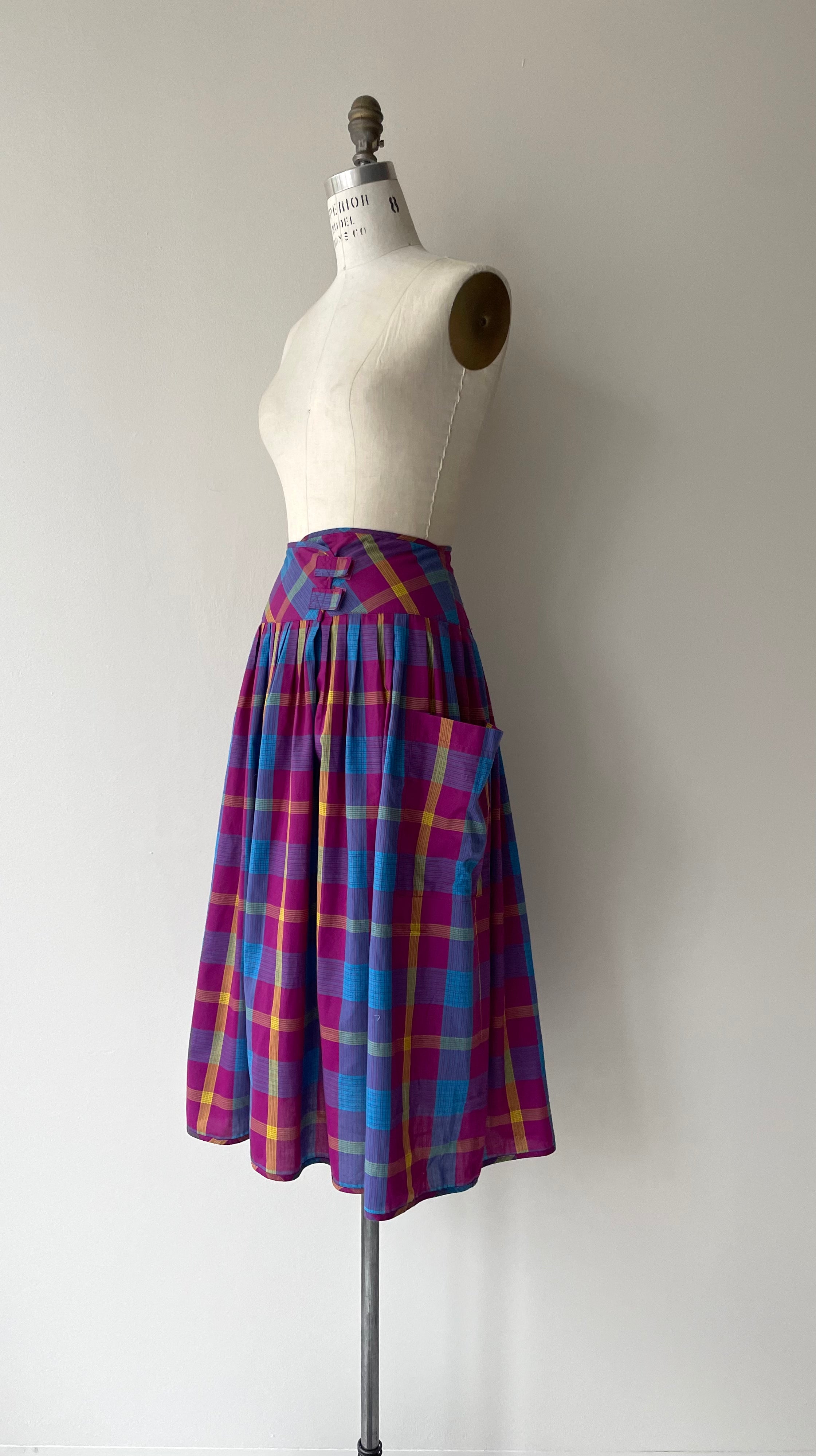 Sidekick Plaid Skirt | 1980s