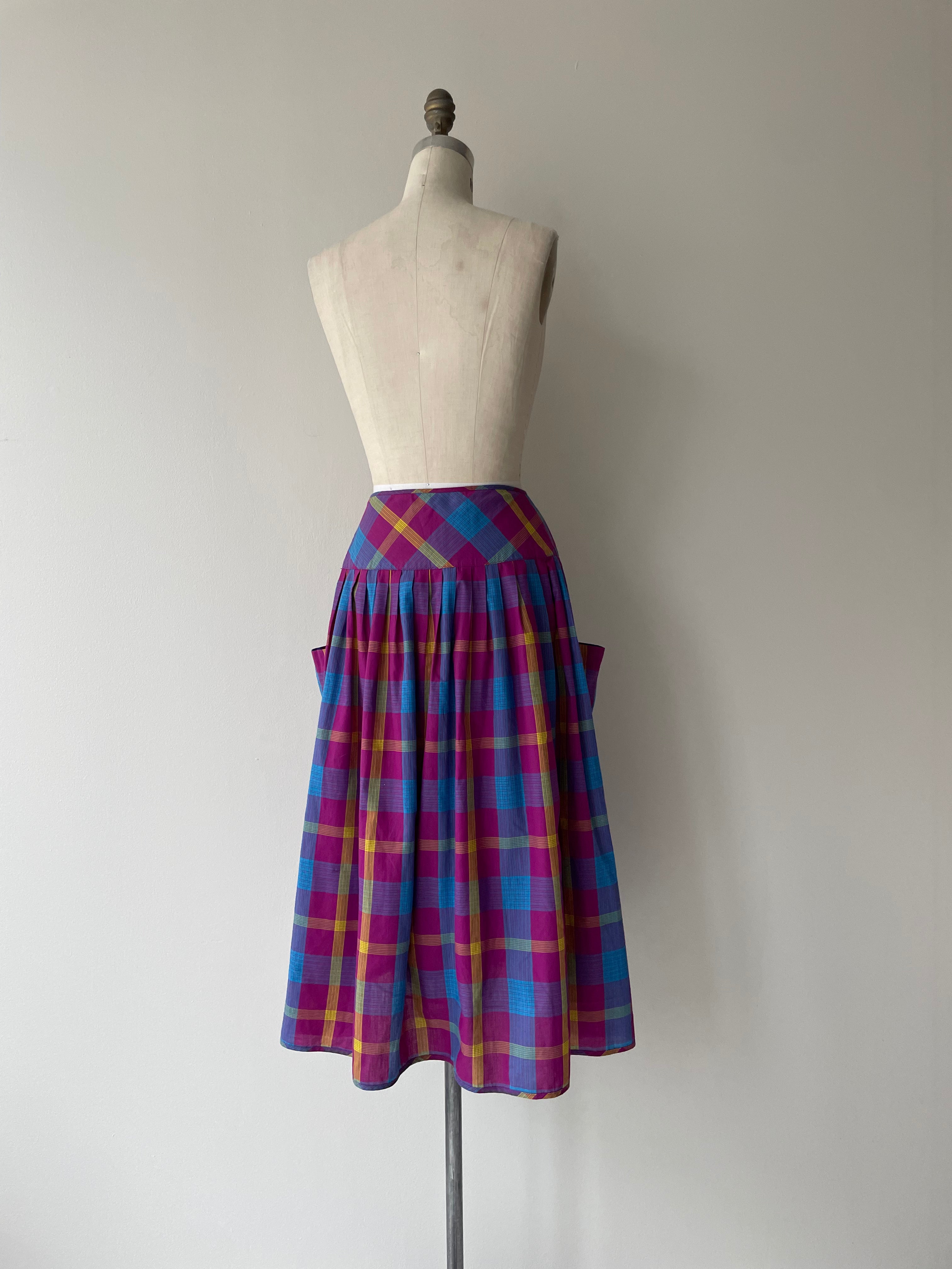 Sidekick Plaid Skirt | 1980s