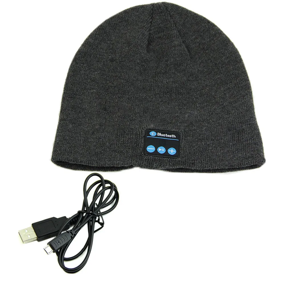 Soft Warm Beanie Hat Wireless Bluetooth Smart Cap Headphone Headset Speaker Mic PY1 SM6