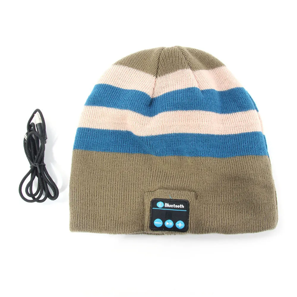 Soft Warm Beanie Hat Wireless Bluetooth Smart Cap Headphone Headset Speaker Mic PY1 SM6