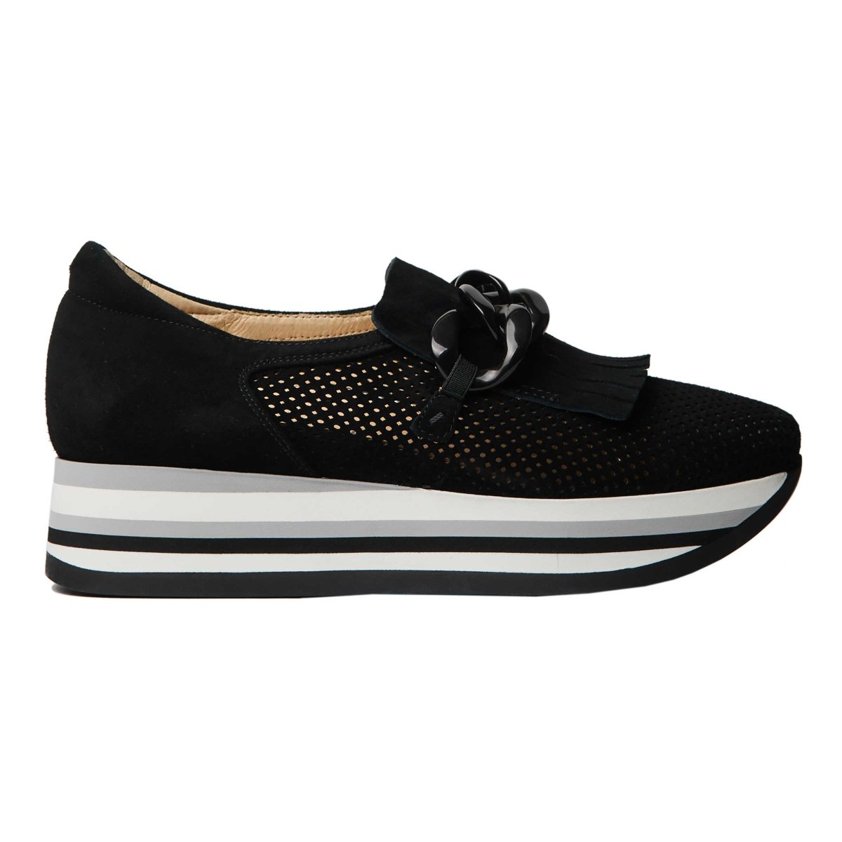 Softwaves Women's Caddie Black Suede