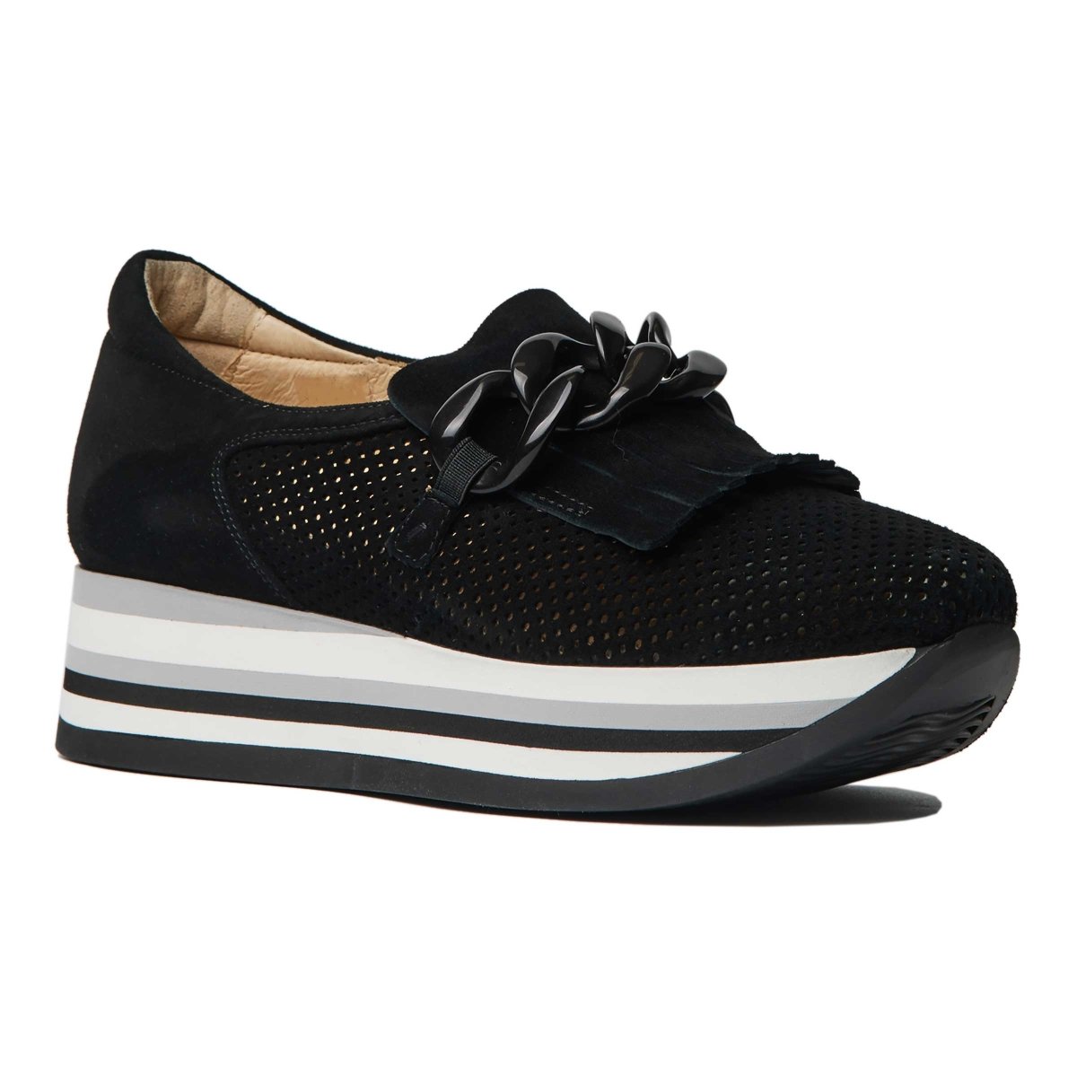 Softwaves Women's Caddie Black Suede