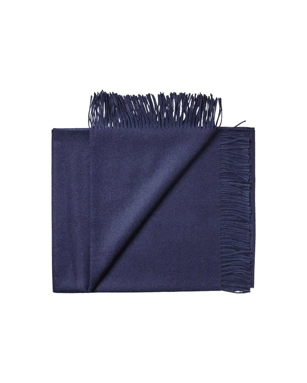 Solid Baby Alpaca Wrap/Throw in Navy