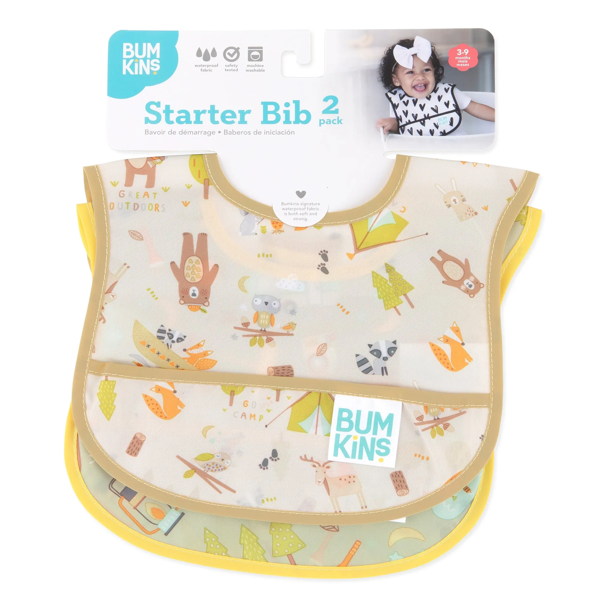 Starter Bib 2 Pack: Camp Friends & Camp Gear