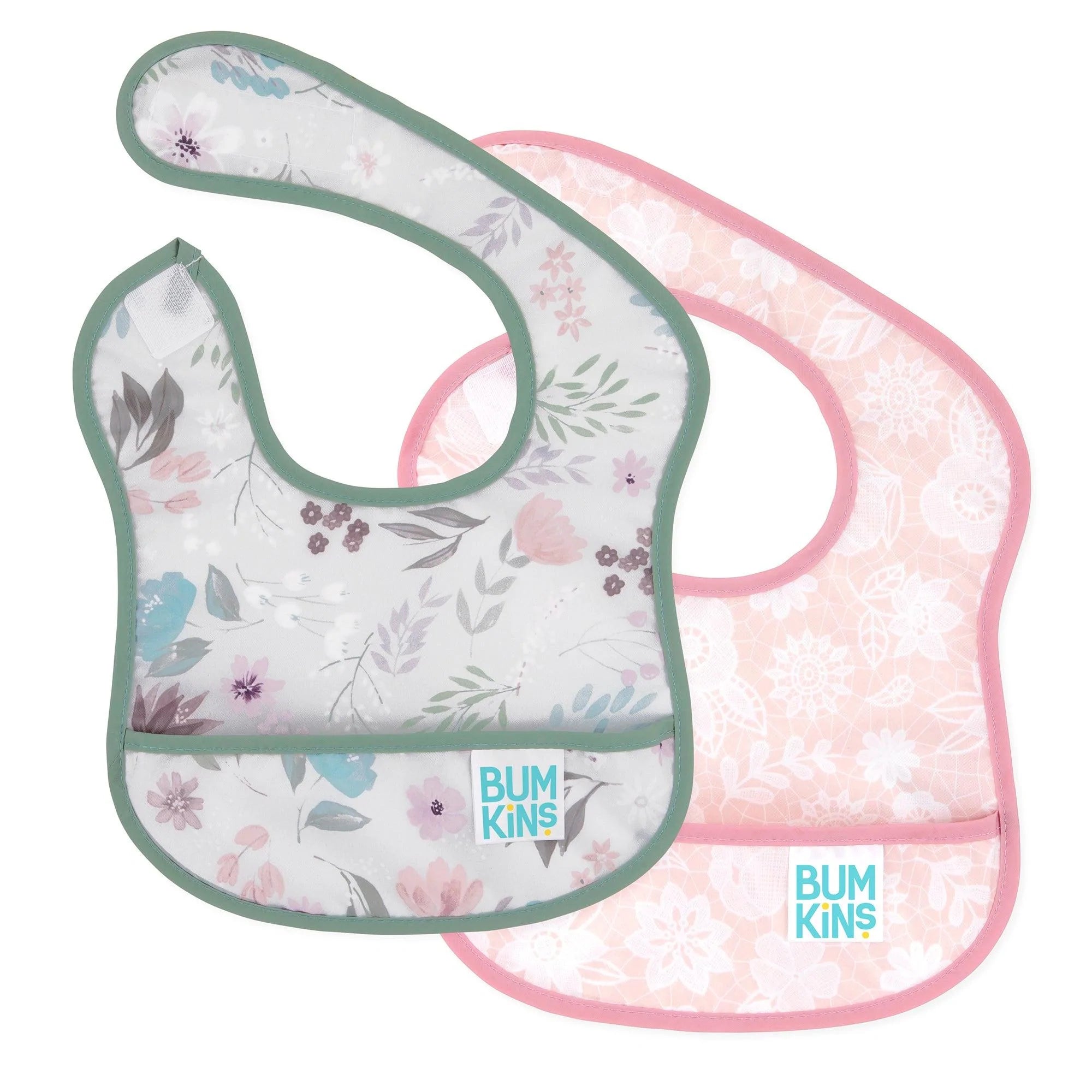 Starter Bib 2 Pack: Floral & Lace