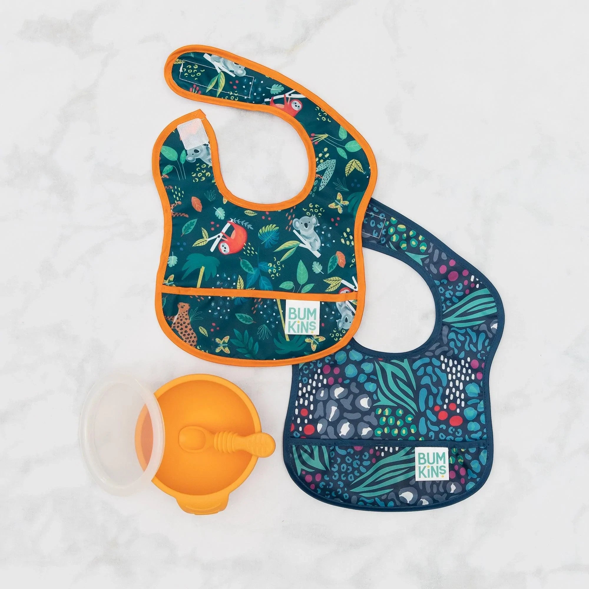 Starter Bib 2 Pack: Jungle & Animal Prints