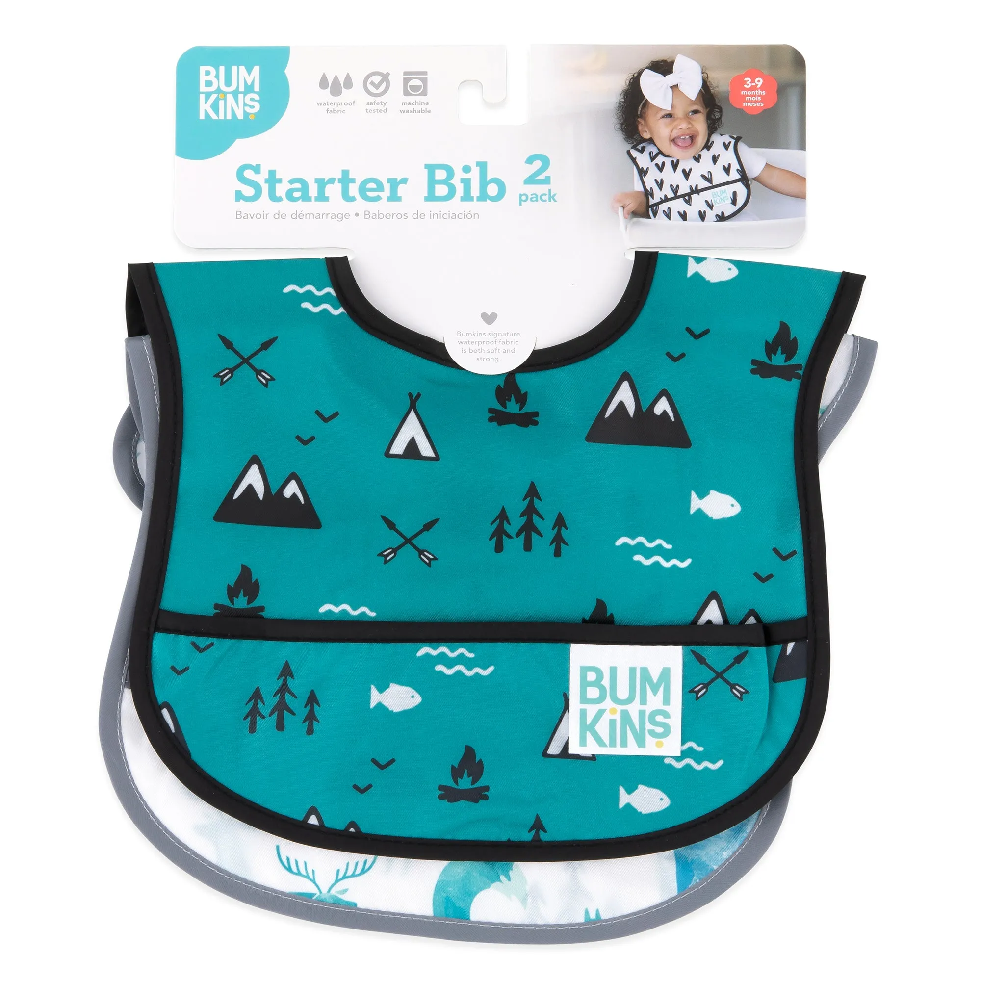 Starter Bib 2 Pack: Outdoors & Wildlife