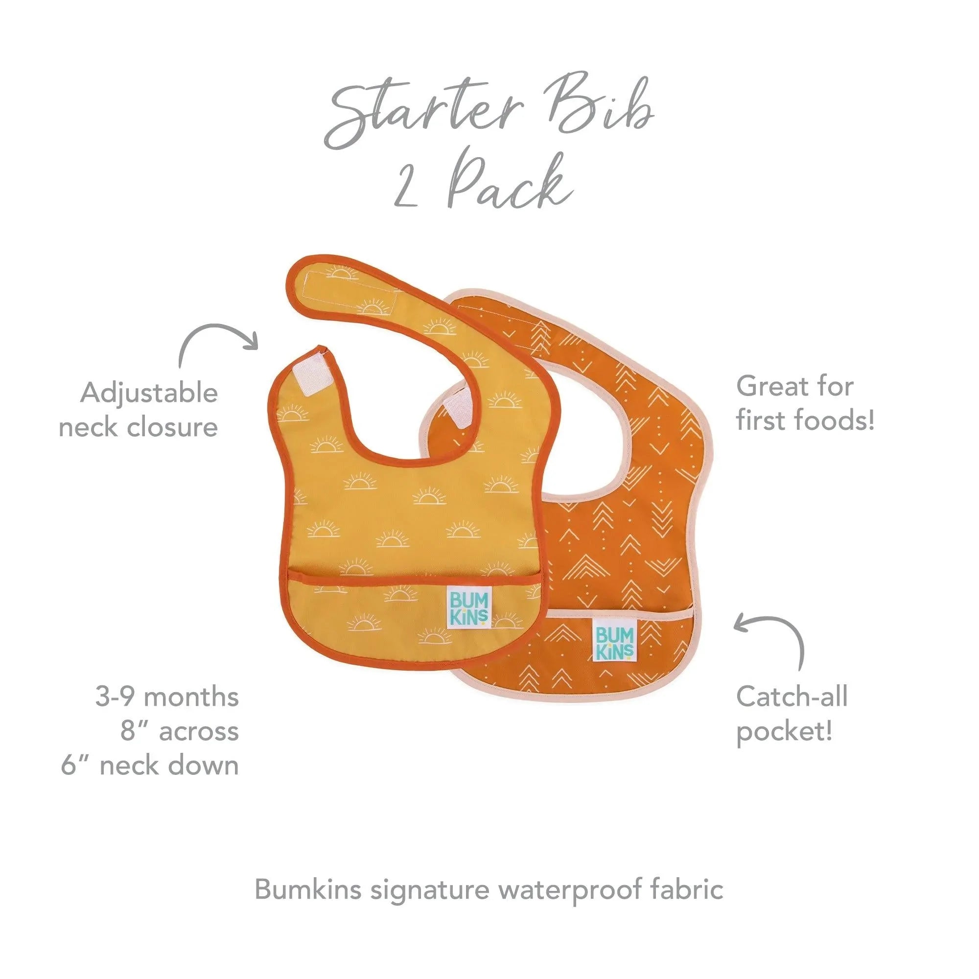 Starter Bib 2 Pack: Sunshine and Grounded