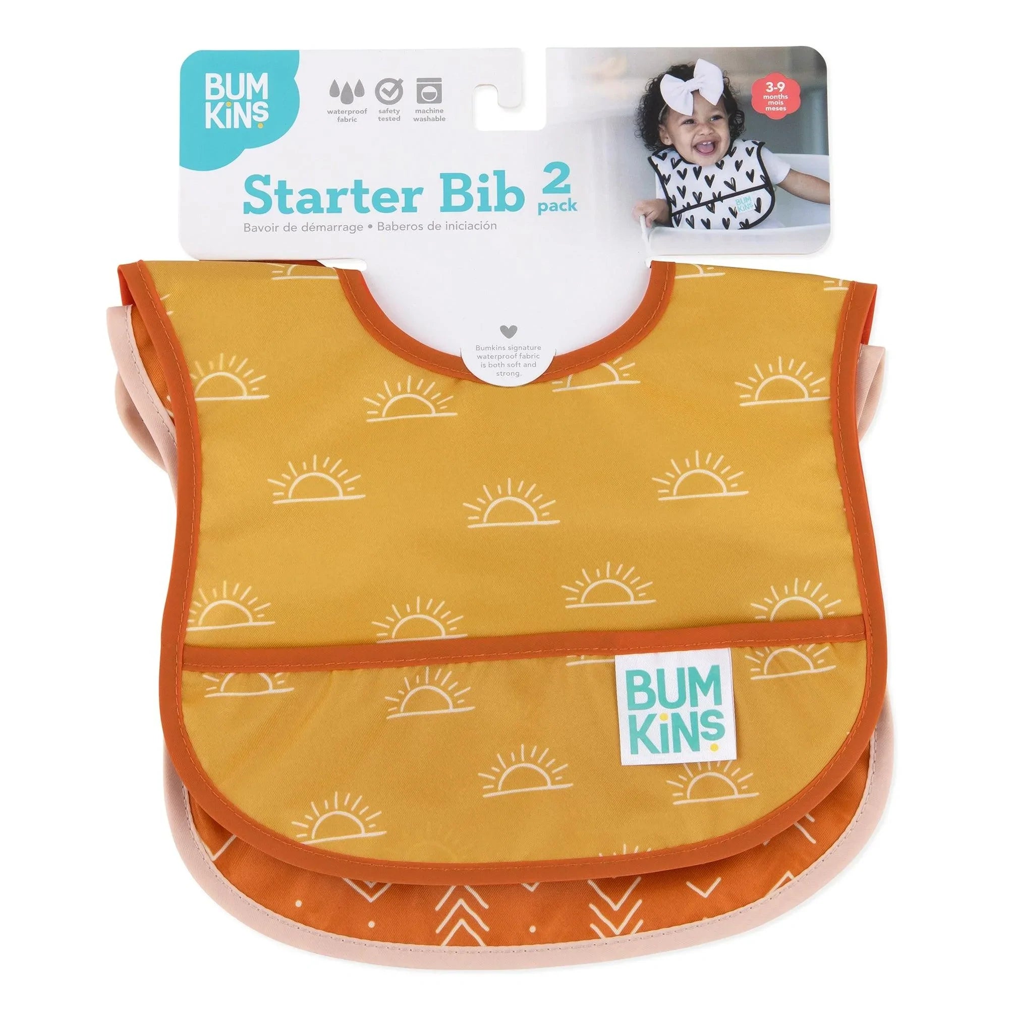 Starter Bib 2 Pack: Sunshine and Grounded