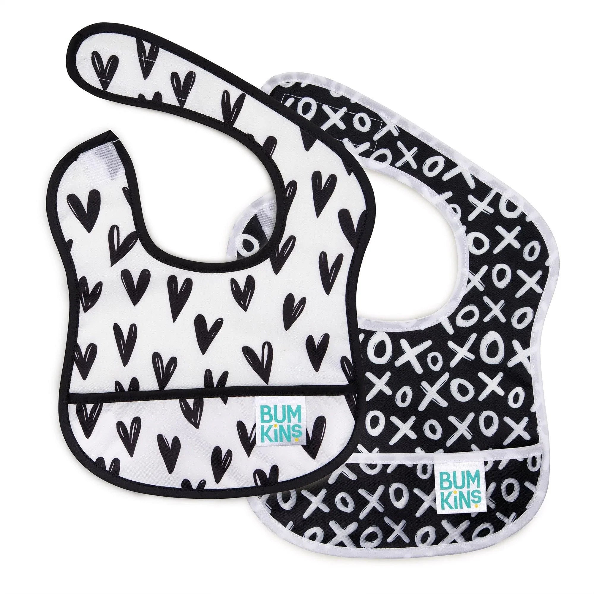 Starter Bib 2 Pack: XOXO & Hearts