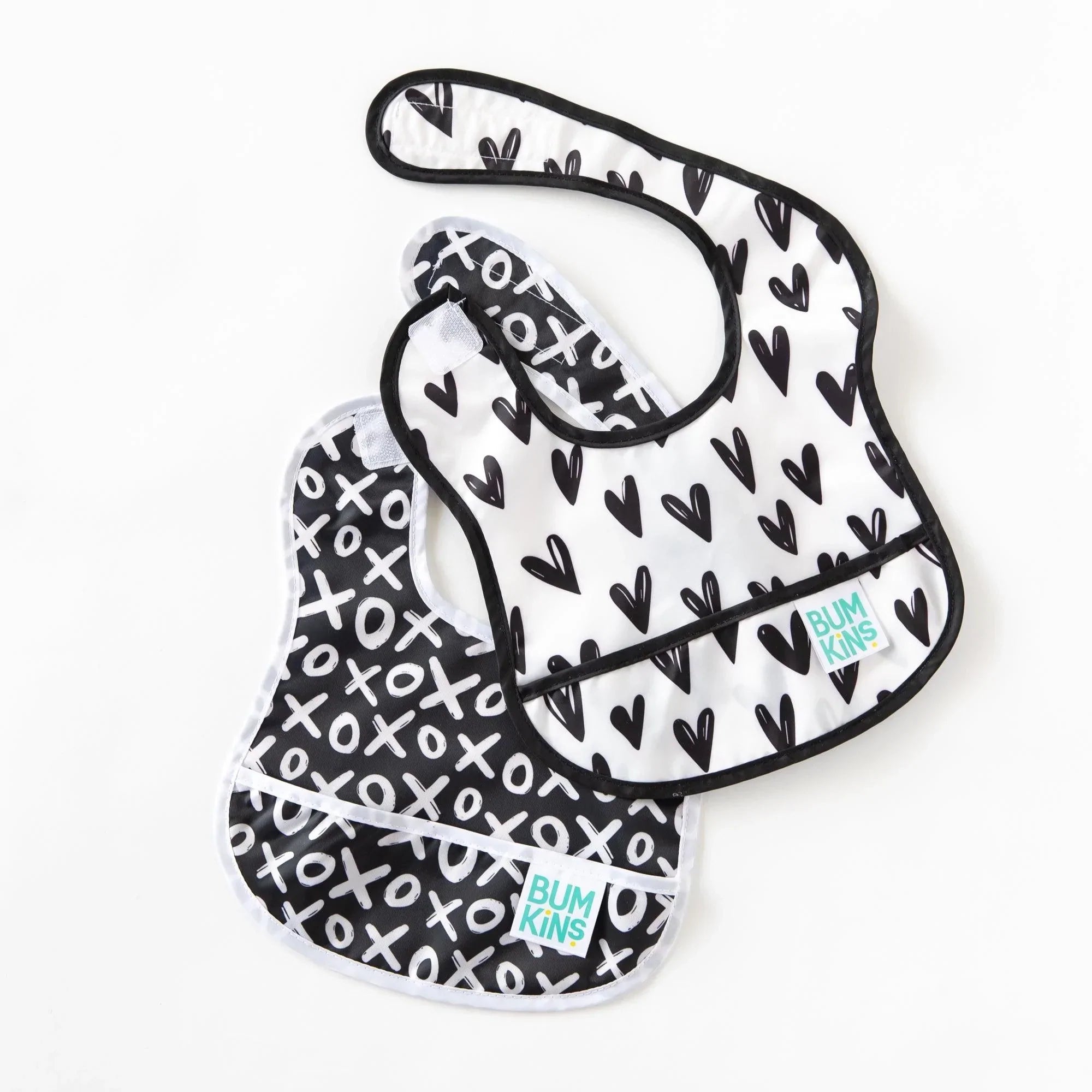 Starter Bib 2 Pack: XOXO & Hearts