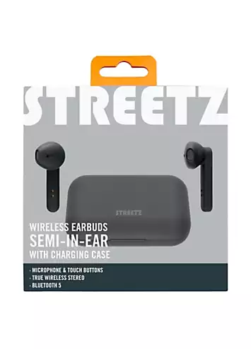 Streetz True Wireless Earbuds Matte - Black | Kaleidoscope