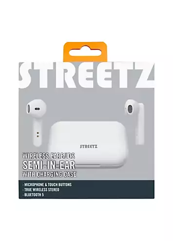 Streetz True Wireless Earbuds Matte - White | Kaleidoscope