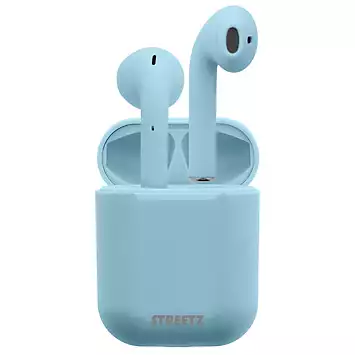 Streetz True Wireless Stereo Semi-In-Ear Earbuds With A 300Mah Charging Case - Pale Blue | Kaleidoscope