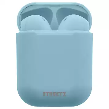 Streetz True Wireless Stereo Semi-In-Ear Earbuds With A 300Mah Charging Case - Pale Blue | Kaleidoscope