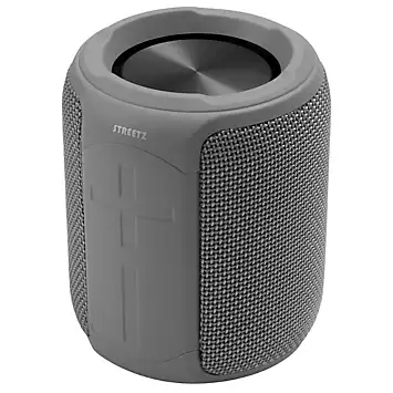 Streetz Waterproof Bluetooth Speaker, TWS, 10W, IPX7, 3.5mm - Grey | Kaleidoscope