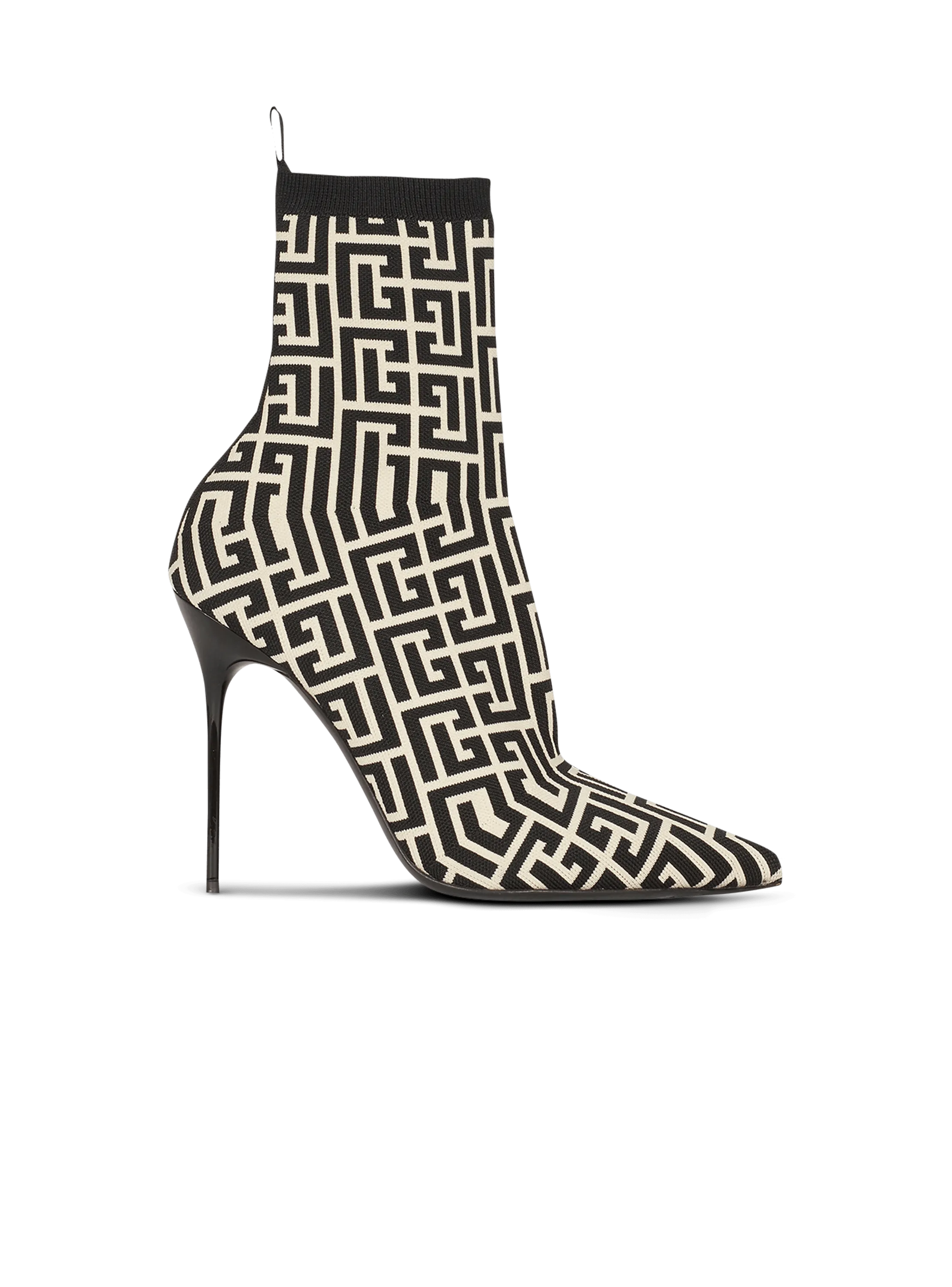 Stretch knit Skye ankle boots with monogram