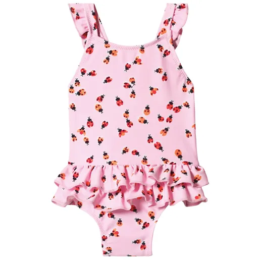 Sunuva Ladybug Print Frill Swimsuit: 6-12 Months