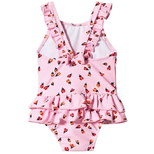 Sunuva Ladybug Print Frill Swimsuit: 6-12 Months