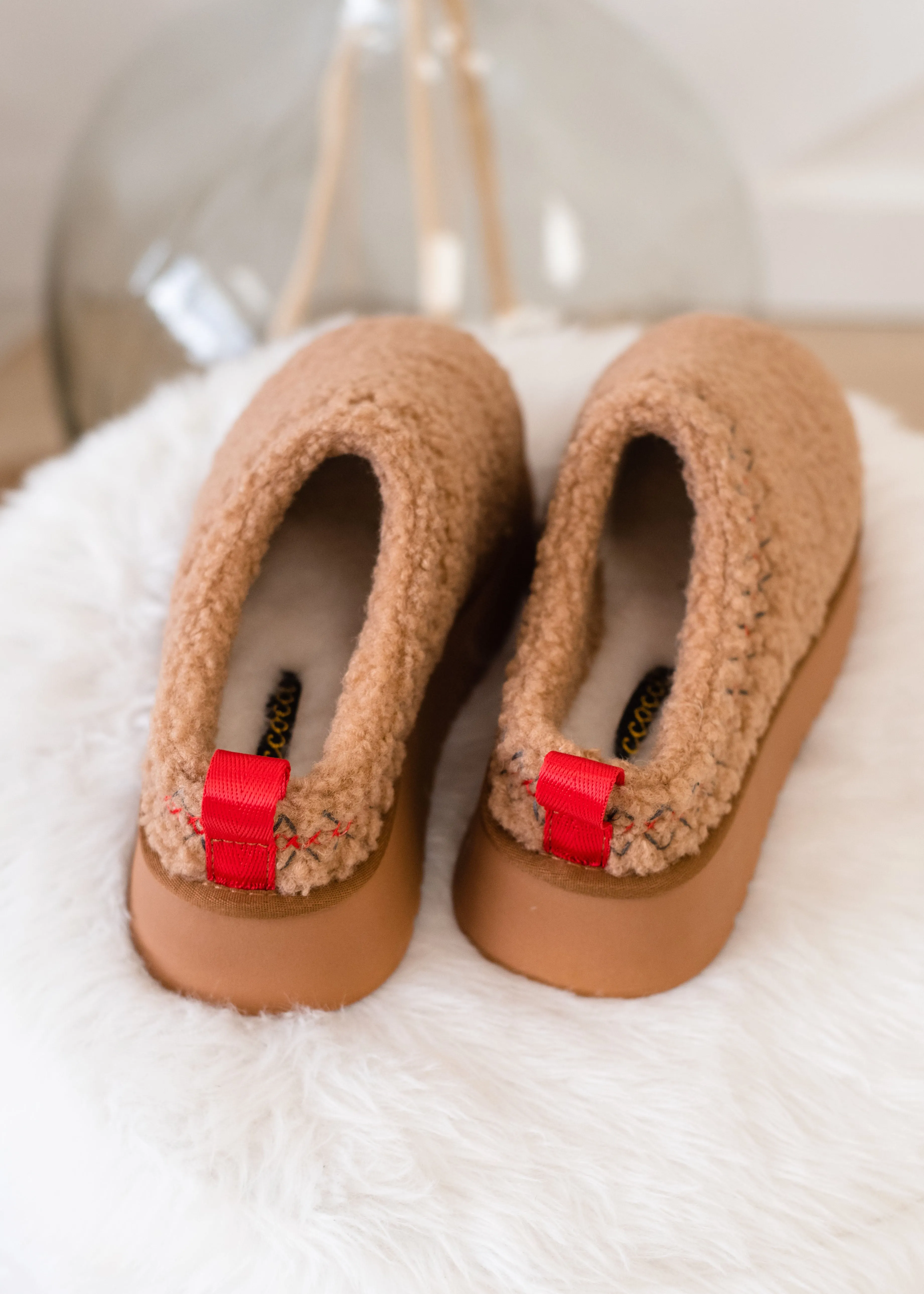 The Isaac Fur Platform Sherpa Slipper