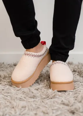 The Isaac Fur Platform Sherpa Slipper