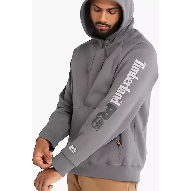 Timberland Pro Men's Hood Sport Hoddie Sweatshirt -Grey- TB0A1HVY039