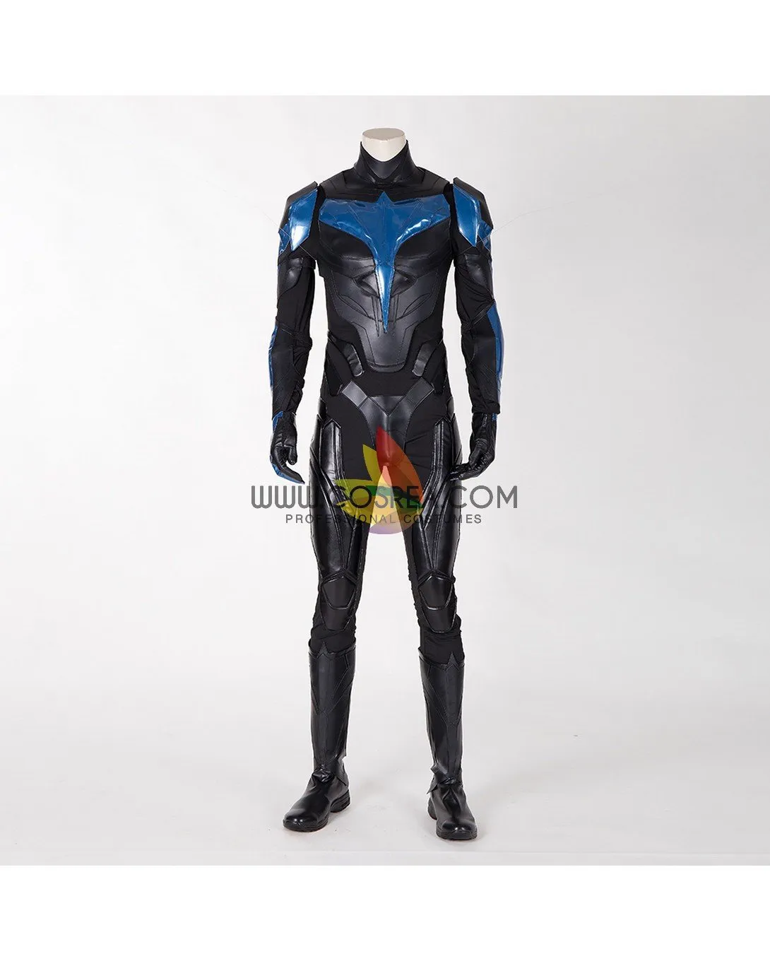 Titans Nightwing PU Leather Cosplay Costume