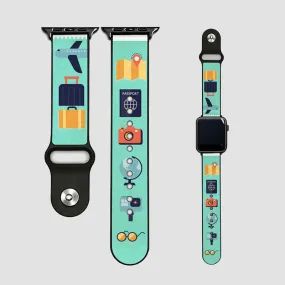 Travel Icons Pop - Apple Watch Band