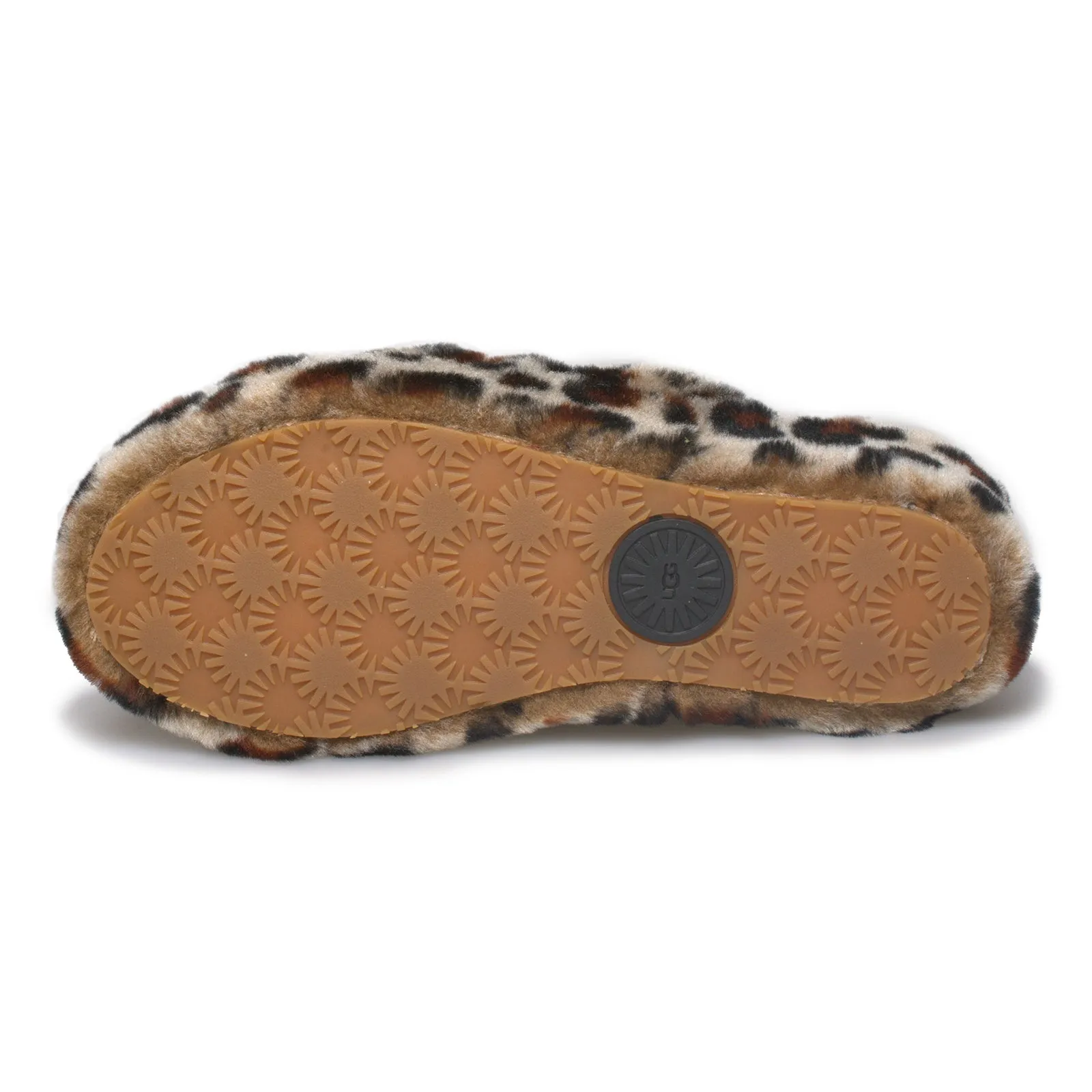 UGG Fluff Yeah Slide Leopard Slippers - Women's