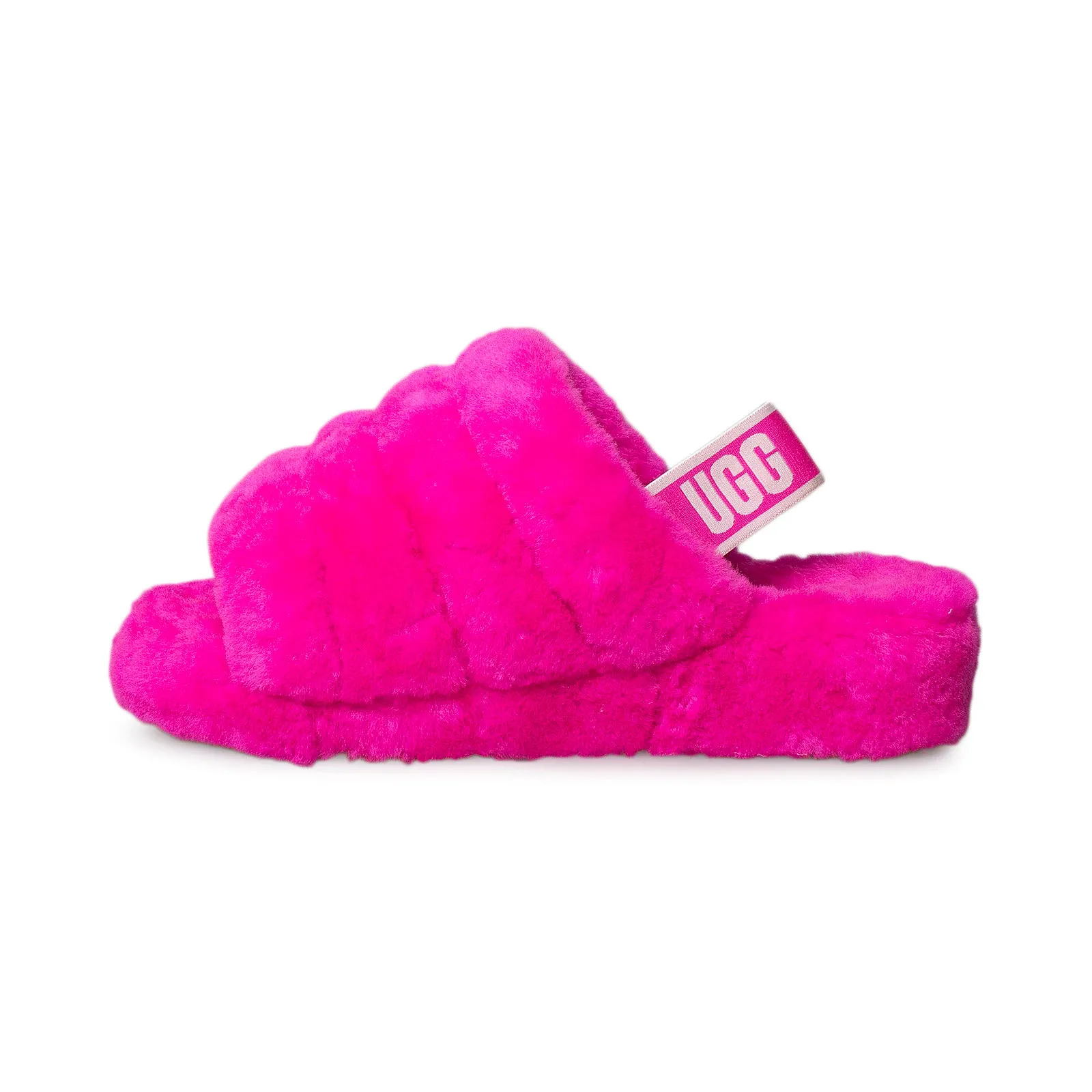 UGG Fluff Yeah Slide Rock Rose Slippers - Women's