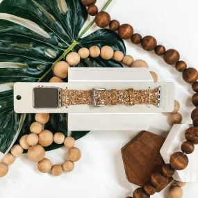 Unstoppable Sparkle Apple Watch Band in Gold Glitter