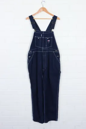 USA WORKS Contrast Stitching Denim Carpenter Overalls (M)