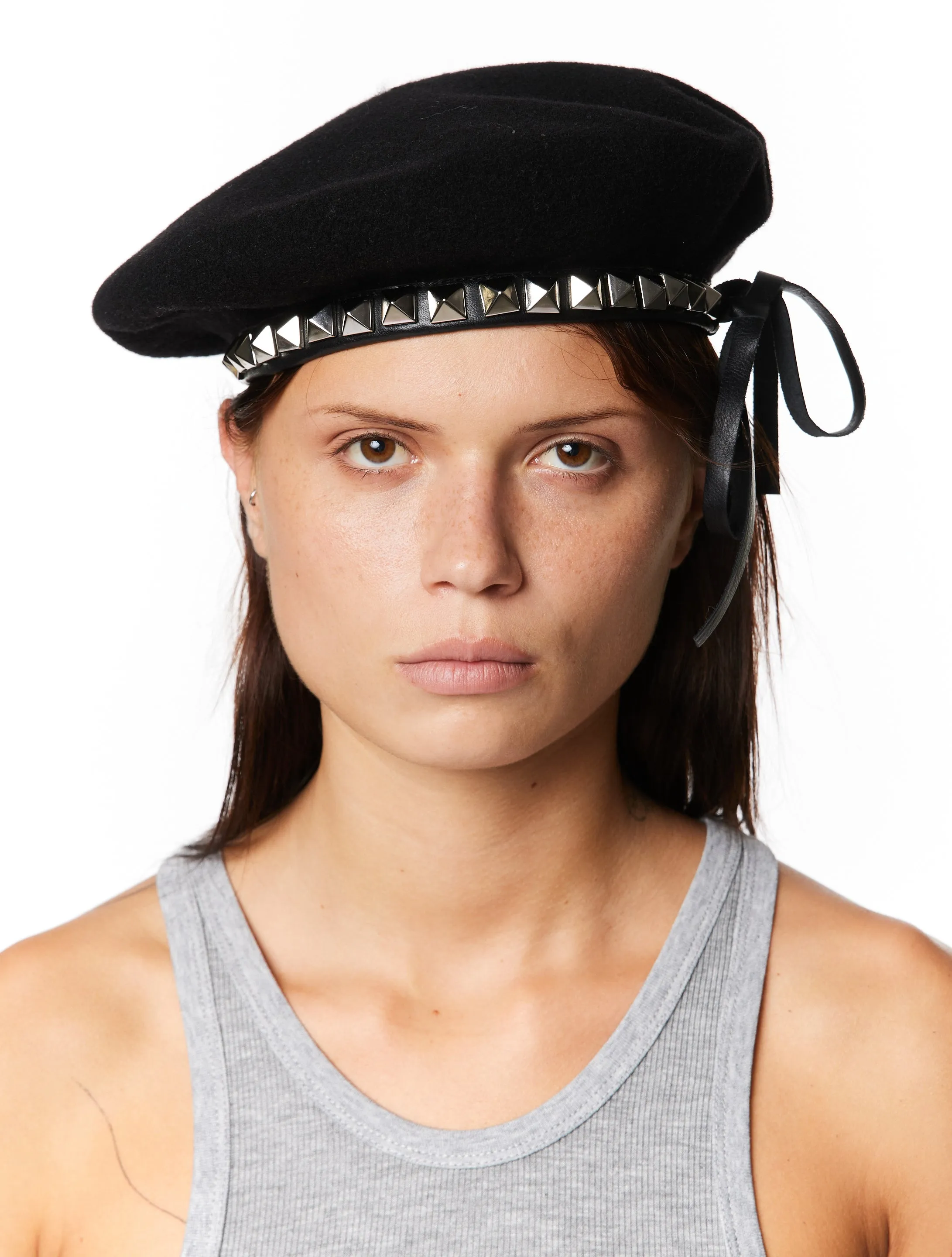 Vaquera Studded Military Beret