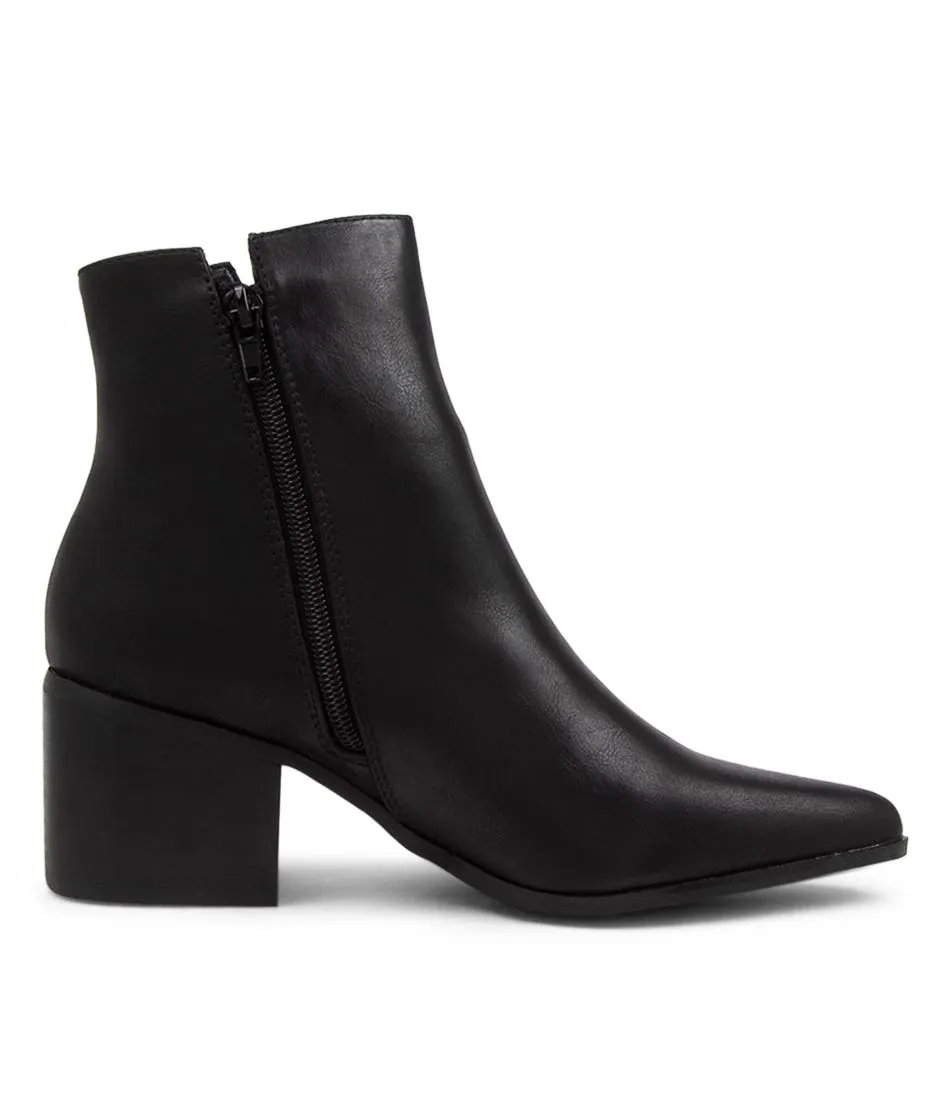 VERALI Flickel Black Ankle Boots