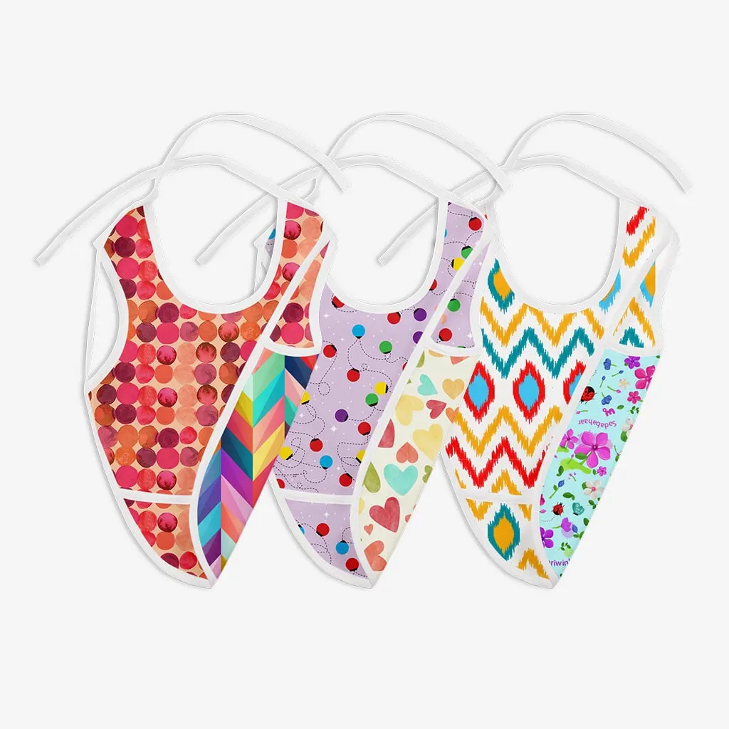 Waterproof Cloth Bib - Pack of 3