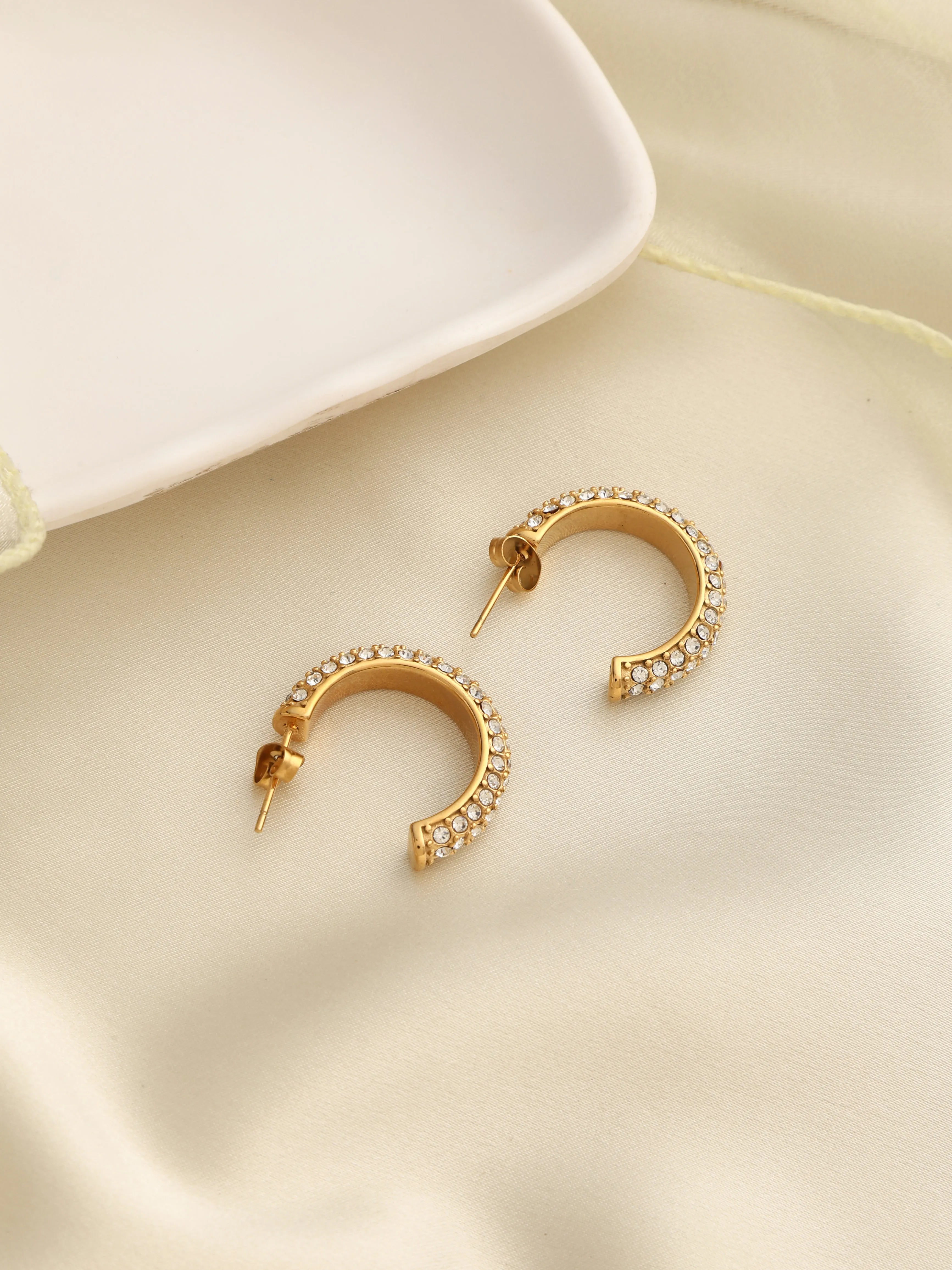 Waterproof Zirconia Hoops