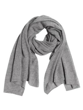 White + Warren Cashmere Travel Wrap, Grey Heather