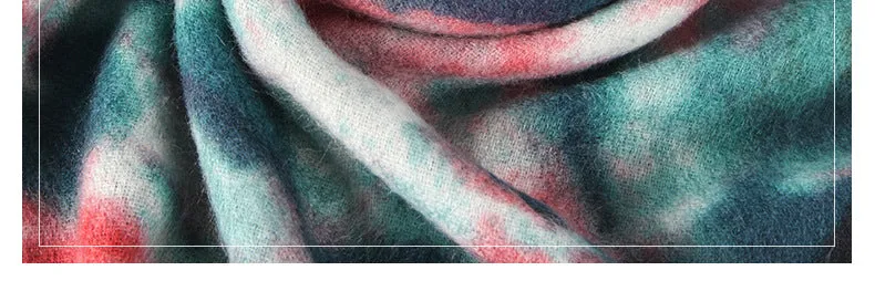 Women's Cashmere Water Color Printed Soft Wrap Pashmina Shawl