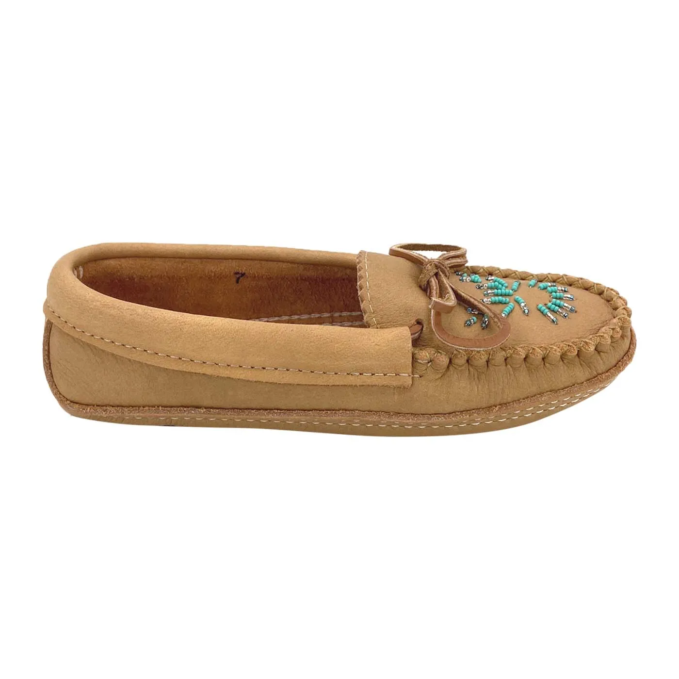 Women's Soft Sole Moose Hide Leather Moccasins