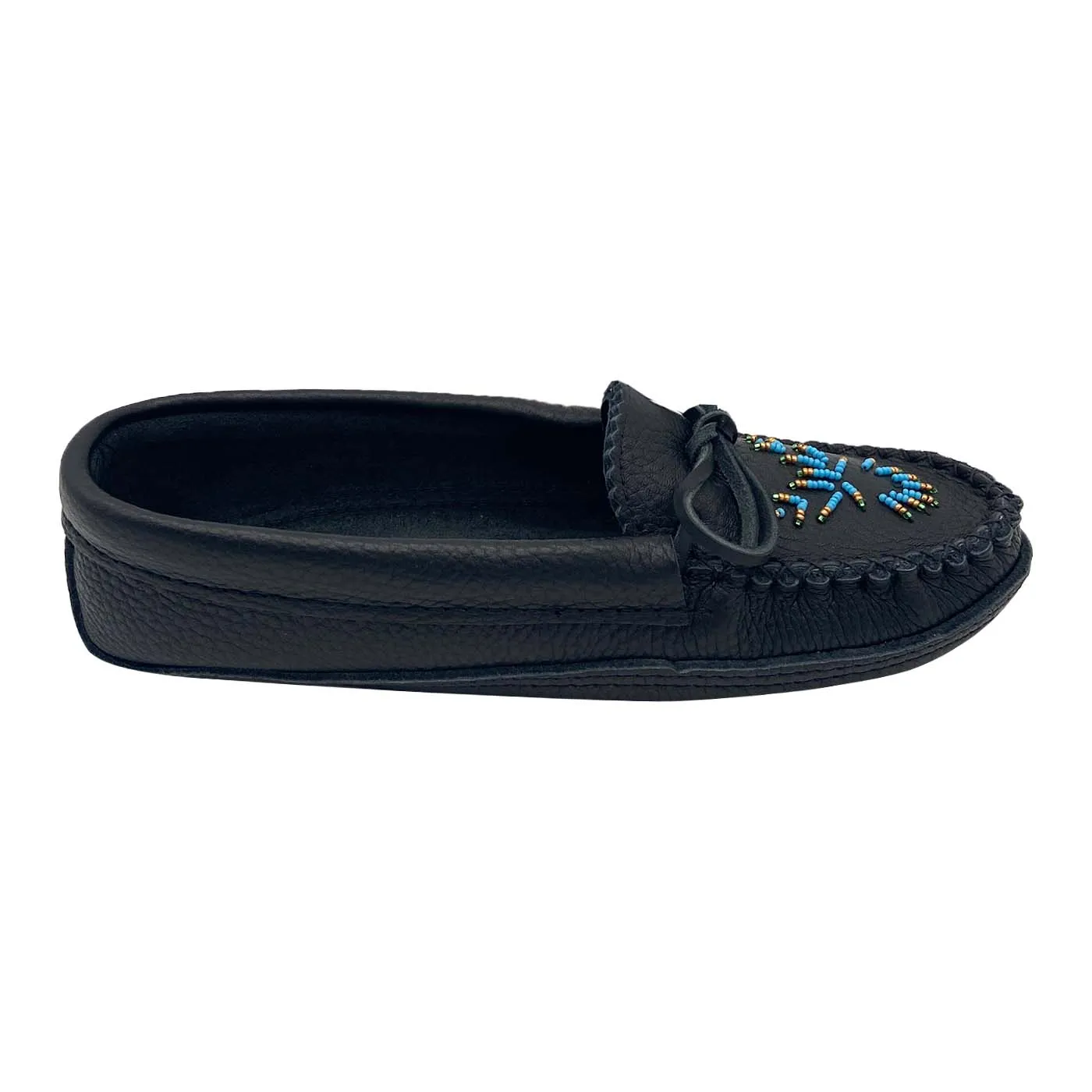 Women's Soft Sole Moose Hide Leather Moccasins