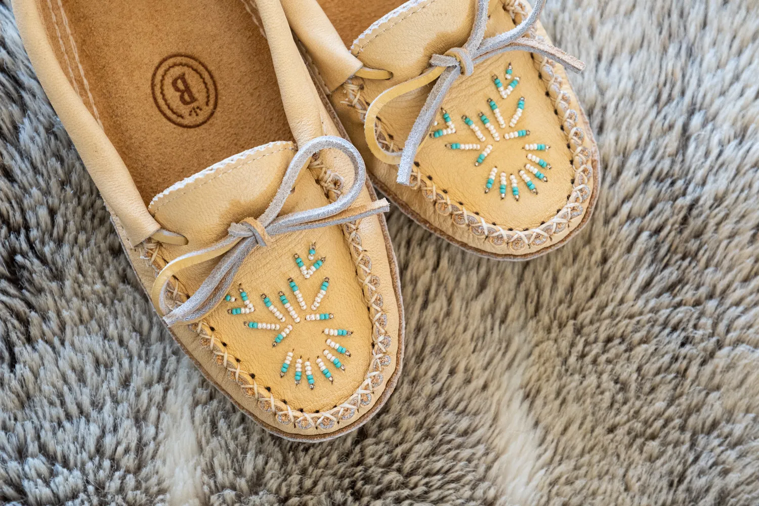 Women's Soft Sole Moose Hide Leather Moccasins