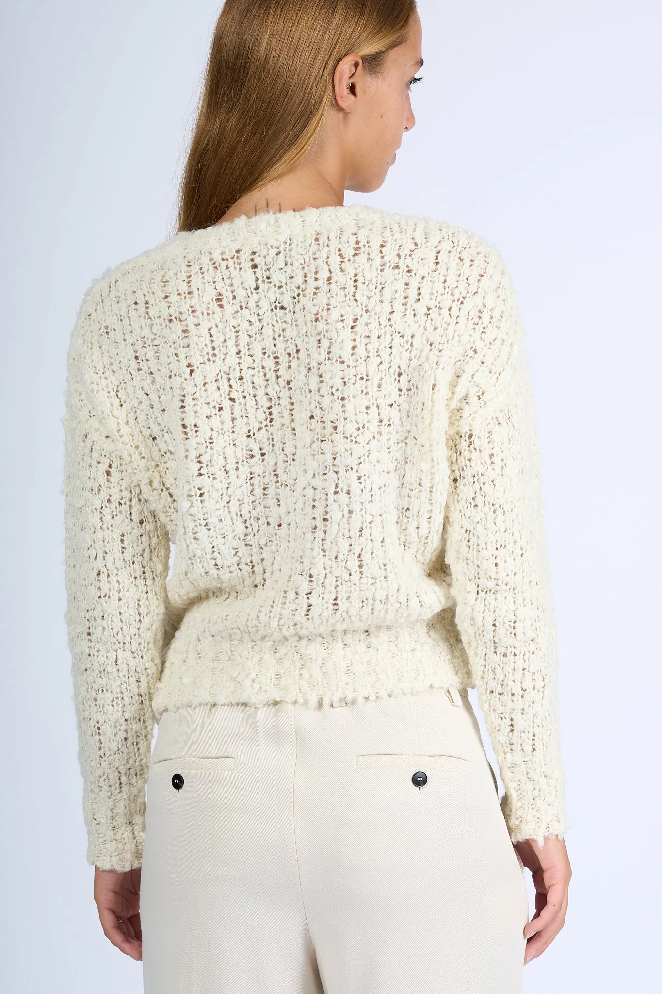 Zanone Maglia Boucle' Latte Donna